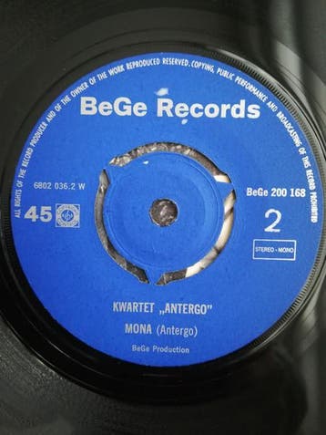vinyl single 7 inch - Kwartet Antergo - Hotpants van marlene, Verzenden, Zo goed als nieuw, 7 inch, Nederlandstalig