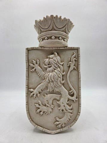 sculptuur, Stemma araldico - 33 cm - marmerpoeder