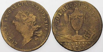 Jeton Frankreich Ludwig Xvi 1774-1793, Verzenden
