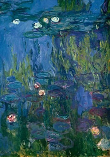 Kunstdruk Claude Monet - Nympheas 70x100cm, Verzenden, Nieuw