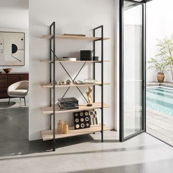Wandkast Glasgow 106 x 34,5 x 179,5cm, Verzenden, Nieuw