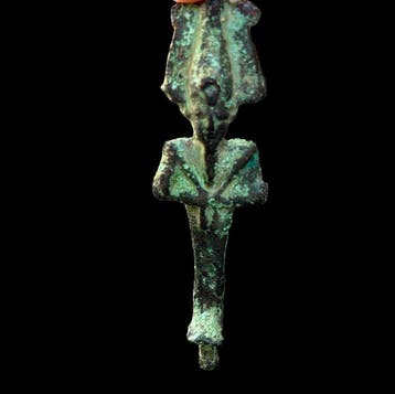 Oud-Egyptisch Brons Osiris - 9 cm