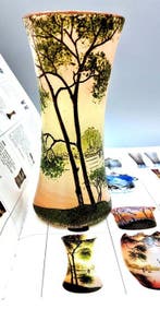 Vaas - Zeldzame vaas « Chambord », geëmailleerd met een, Antiek en Kunst