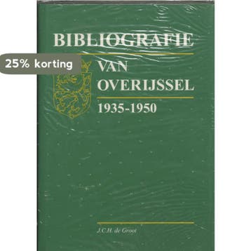 Bibliografie van Overijssel 1935-1950 - J.C.H. de Groot, Boeken, Reisgidsen, Verzenden, Gelezen, J.C.H. de Groot