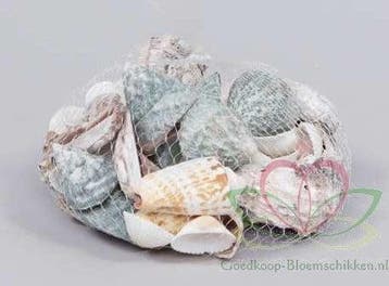 Schelpenmix Large net ca. 300 gram, Ophalen of Verzenden, Nieuw