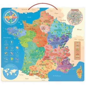 Vilac educatieve kaart Frankrijk ho van €28,99 voor €23,19, Ophalen of Verzenden, Nieuw