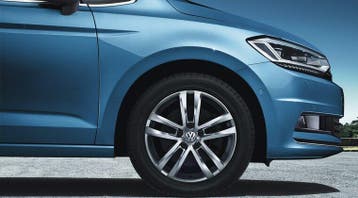 1 stuk los velg origineel VW velg 5x112 17 inch Salvador ..., Verzenden, Gebruikt