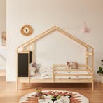 Kinderbed Lorenskog huisbed met matras 200x90 cm naturel [en, Verzenden, Nieuw