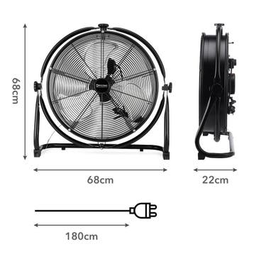 Dryconic 500 mm. Professionele Wandventilator met beugel, Ophalen of Verzenden, Nieuw, Vloerventilator