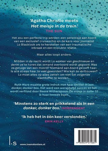 De vrouw in suite 10 9789024574681 Ruth Ware, Boeken, Thrillers, Verzenden, Zo goed als nieuw, Ruth Ware