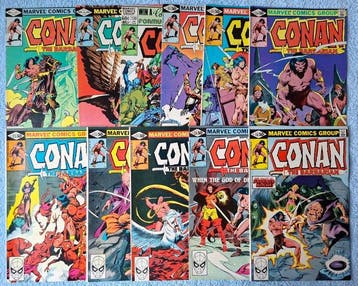 Conan the Barbarian 118, 120, 121, 122, 123, 124, 125, 127,, Boeken, Nieuw