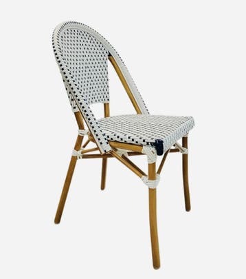 Terras Stoel Cannes (wit) Vintage/Café, Tuin en Terras, Ophalen, Nieuw