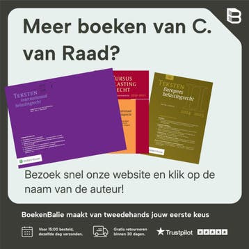 Teksten Europees belastingrecht 2021/2022 - C. van Raad, Boeken, Verzenden, Gelezen, C. van Raad