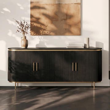 *WOONWINKEL* Tower Living Rivello Dressoir Ovaal Met Messing, Verzenden, Nieuw