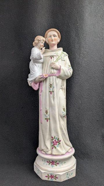 sculptuur, Heilige Sint-Antonius met rechtstaand kind - 44,5