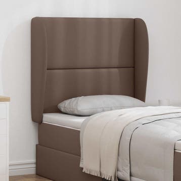 vidaXL Hoofdbord oor Tan PVC, Verzenden, Nieuw