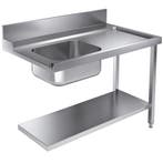 Aanvoertafel (Rechts) | RVS | 1 Spoelbak (Links) |, Verzenden, Nieuw in verpakking