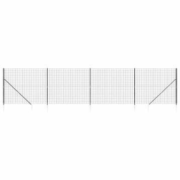 Tuinhek Staal PVC 2,2x10m | Tweedekansje | OP=OP, Tuin en Terras, Ophalen of Verzenden, Zo goed als nieuw, 10 tot 20 meter, Gaas