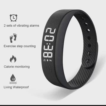 Smart Band HT30: Waterdichte LED Smartwatch met Stappentelle, Verzenden, Nieuw