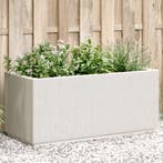 vidaXL Plantenbak 80x36x35 cm polypropeen wit, Verzenden, Nieuw, Kunststof