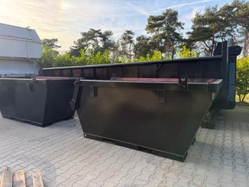 IT Container 2kuub 2m³ portaal puin heftruck afzet bak, Ophalen
