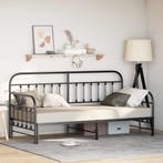 vidaXL Bedframe voor een daybed Zwart 90 x 190 cm, Verzenden, Nieuw, Zwart, Metaal