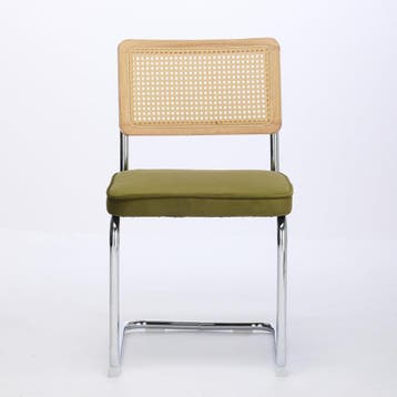 Eetkamerstoelen - Set van 2 - Met Rugleuning - Fluweel - Gro, Verzenden, Zo goed als nieuw