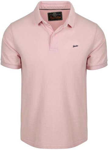 Superdry Polo Pique Classic Montauk Roze maat L Heren, Maat 52/54 (L), Verzenden, Nieuw, Roze