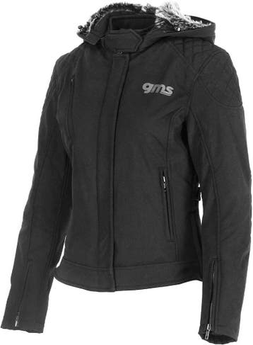 gms Luna Dames Zwarte Softshell Motorjas, Nieuw met kaartje, Jas | textiel, Verzenden, Dames