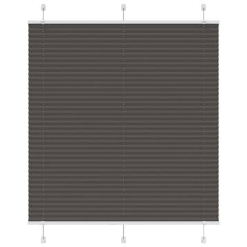 vidaXL Plissé rolgordijn 120x100cm stofbreedte 119,4cm, Verzenden, Nieuw, Zwart