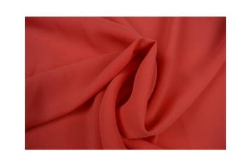 15 meter chiffon stof - koraalroze, 120 cm of meer, Ophalen of Verzenden, Roze, Polyester