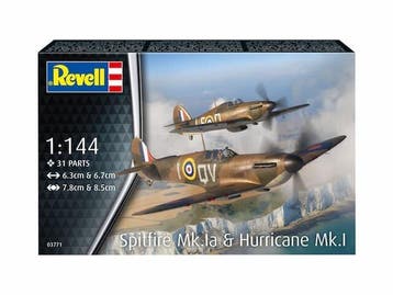 REVELL 03771 SPITFIRE MK.LA & HURRICANE MK.1 1/144, Verzenden, Nieuw
