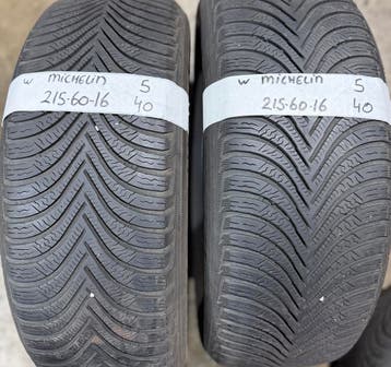 2x215-60-16 Michelin Winter 2x5m €40 Per Band 215 60 16, Ophalen, 16 inch, Winterbanden, Band(en)