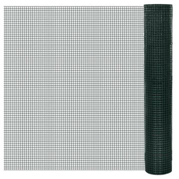 vidaXL Kippengaas 25x1 m gegalvaniseerd staal met, Verzenden, Nieuw, IJzer, 1 tot 2 meter