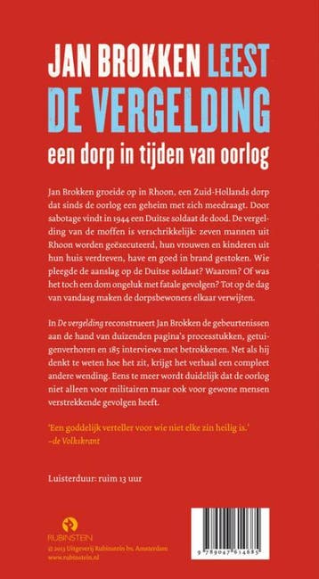 De vergelding 9789047614685 Jan Brokken, Verzenden, Gelezen, Jan Brokken