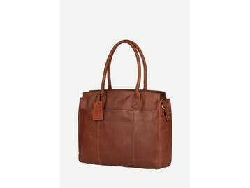 Burkely Vintage Doris - Laptopbag 15.6 - Leer - Cognac, Computers en Software, Verzenden, Zo goed als nieuw