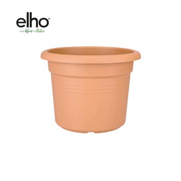 Green Bubble - Pot Elho Green Basics Cilinder Terracotta - Ø, Tuin en Terras, Bloembakken en Plantenbakken, Ophalen of Verzenden