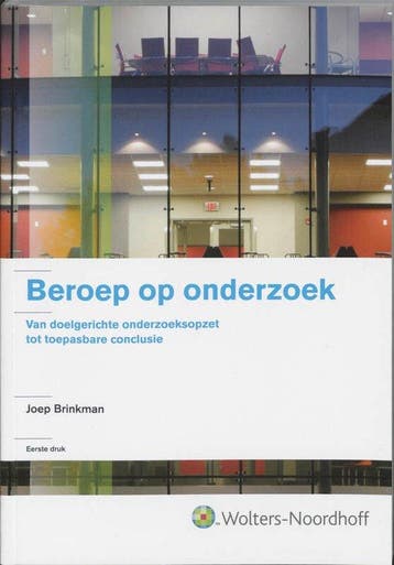 Beroep op onderzoek - Brinkman, Verzenden, Gelezen