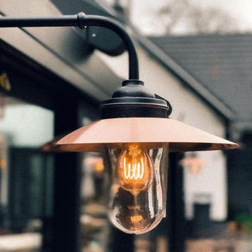 Provence Stallamp Zwart Koper Buitenverlichting, Verzenden, Nieuw