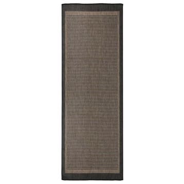 vidaXL Buitenkleed platgeweven 80x250 cm donkerbruin, Verzenden, Nieuw, Bruin