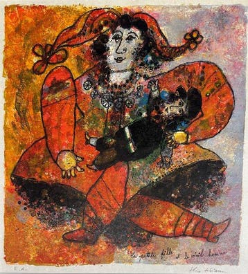 Théo Tobiasse (1927-2012) - La petite fille et le vieil