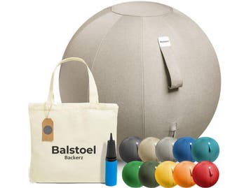 Backerz Zitbal 65 CM - Ergonomische Zitbal - Linnen Hoes, Verzenden, Nieuw