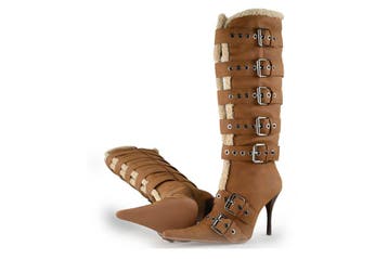 Jeffrey Campbell Laarzen in maat 39 Bruin, Hoge laarzen, Bruin, Verzenden, Zo goed als nieuw