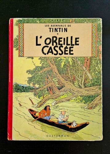 Tintin T6 - LOreille cassée - B9 - 1 Album - Herdruk - 1954, Boeken, Stripboeken, Nieuw