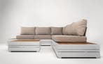 Hoek Loungeset Formentera Aluminium Teak Frost White Datho, Verzenden, Nieuw