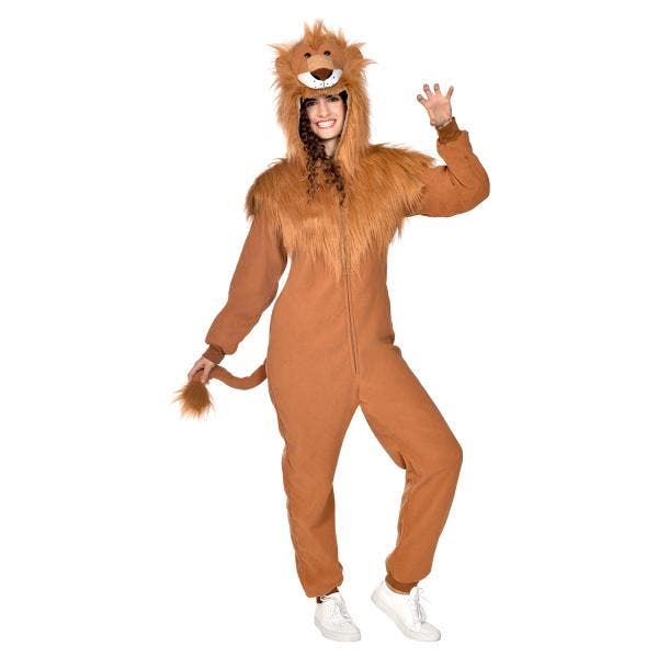 Leeuw Onesie Plush Volwassenen, Kleding | Dames, Carnavalskleding en Feestkleding, Nieuw, Ophalen of Verzenden