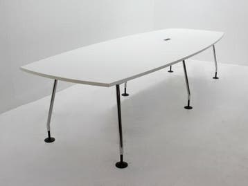 Vergadertafel Gispen - 340x120cm(hxbxd) - wit - 6-poot, Ophalen of Verzenden, Gebruikt