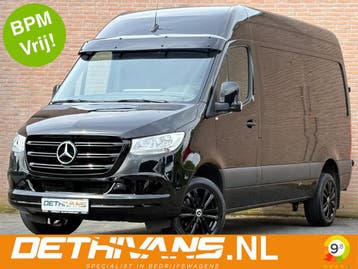 Zakelijke Lease |  Mercedes-Benz Sprinter 315CDI 150PK L2H2, Automaat, Stof, Gebruikt, Zwart