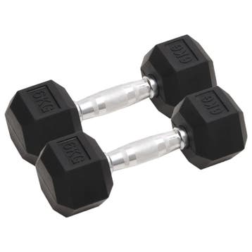 vidaXL Halters 2 st 12 kg totaal gietijzer, Verzenden, Nieuw