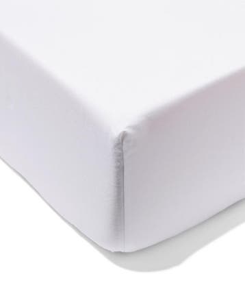 HEMA Boxspring hoeslaken 140x200cm hotel katoen percal wit, Verzenden, Nieuw, Wit